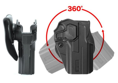 Laylax（バトルスタイル）CQCHolsters Tokyo Marui デザートイーグル .50AEシリーズ GBB用（右利き用） - ブラック
