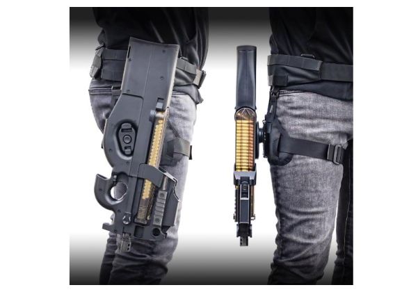 Laylax Krytac P90 バトルスタイル クイックHolsters - ブラック (Tokyo Marui P90対応)
