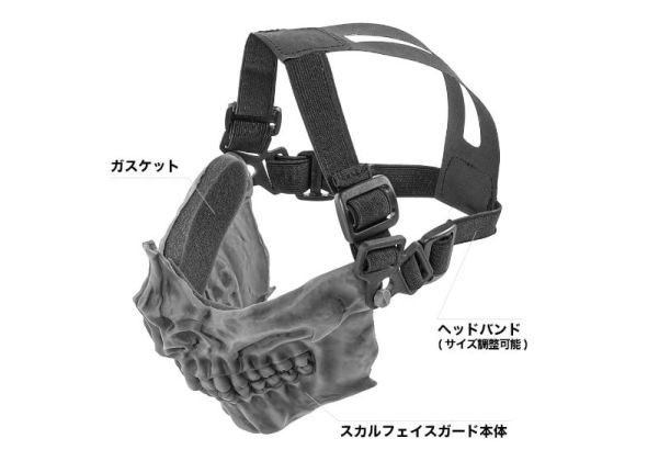 Laylax（バトルスタイル）スカルフェイスGuarder（シャドウブラック）
