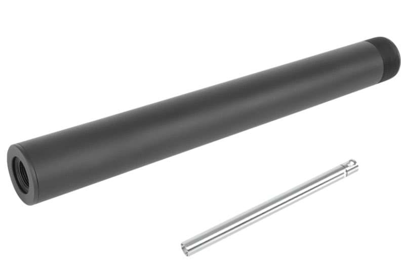 Laylax PSS Tokyo Marui VSR-ONE エアソフトガン スナイパー ショートアウター＆インナーバレル (120mm) - BK