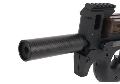 Laylax MOちゃいろ-2 カーボンファイバー製 FAT サイレンサー (14mm CCW、長さ: 100mm)
