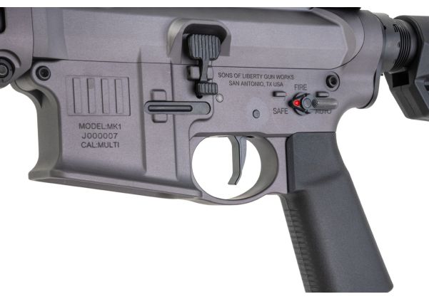 Lancer Tactical SOLGW ライセンス取得済み MK1 CAR 11.5インチ 5.56 MWS GBB エアソフトガン (Toxicant製) - グレー (#TAAS)
