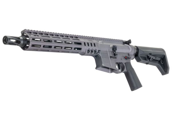 Lancer Tactical SOLGW ライセンス取得済み MK1 CAR 11.5インチ 5.56 MWS GBB エアソフトガン (Toxicant製) - グレー (#TAAS)
