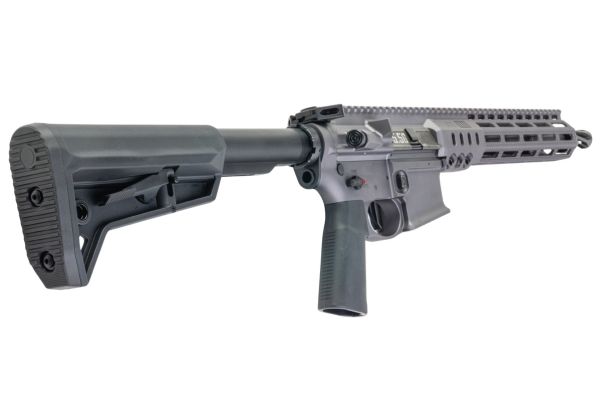 Lancer Tactical SOLGW ライセンス取得済み MK1 CAR 11.5インチ 5.56 MWS GBB エアソフトガン (Toxicant製) - グレー (#TAAS)
