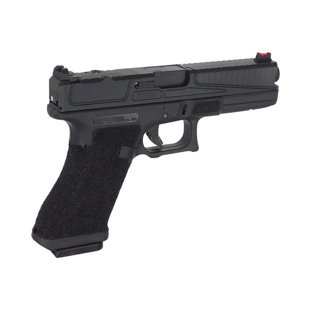 MIC カスタム オーバーバイト G17 ガスブローバック エアソフトガン (MIC-GBB-STMT) - ブラック