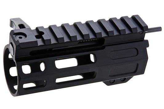 MAPLE LEAF 「フロントチャージ」M-LOK ハンドガード WE / VFC / GHK M4 GBBR 用 (CNC、4 インチ、ブラック)