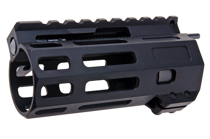 MAPLE LEAF 「フロントチャージ」M-LOK ハンドガード WE / VFC / GHK M4 GBBR 用 (CNC、4 インチ、ブラック)