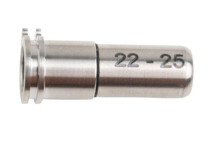 MAXX 調整可能エア密封(みっぷう)ノズル エアソフトガン AEG シリーズ用 (22mm - 25mm) CNC チタン
