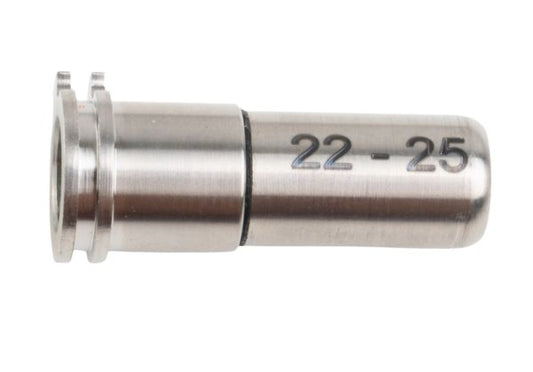 MAXX 調整可能エア密封(みっぷう)ノズル エアソフトガン AEG シリーズ用 (22mm - 25mm) CNC チタン
