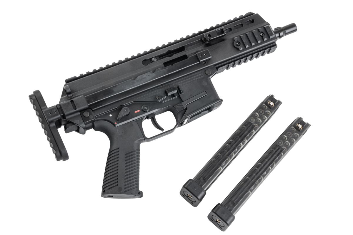 Maruyama SCW-9 PRO-G エアソフトガン GBB SMG (2マガジンパック) - ブラック