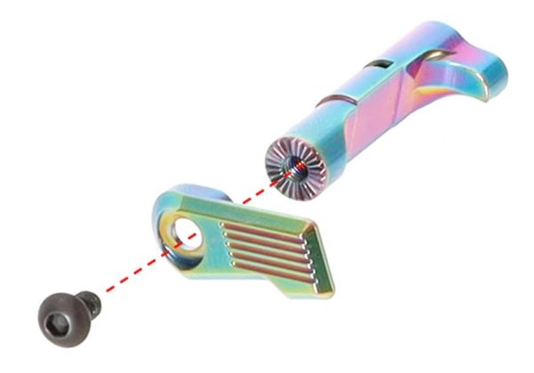 Nine Ball Tokyo Marui ハイキャパ GBB エアソフトカスタム エクステンデッドマグリリース - ヒートグラデーション