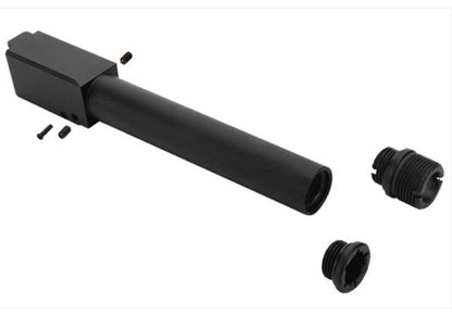 Nine Ball ノンリコイル 2ウェイアウターバレル（14mm逆スクリューアダプターー付き） Tokyo Marui G17 Gen 3 /G22 /G18C GBB用 - BK