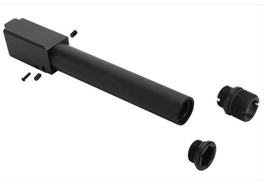 Nine Ball ノンリコイル 2ウェイアウターバレル（14mm逆スクリューアダプターー付き） Tokyo Marui G17 Gen 3 /G22 /G18C GBB用 - BK