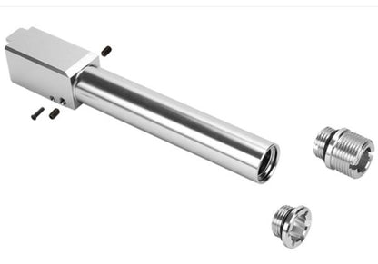 Nine Ball ノンリコイル 2ウェイアウターバレル 14mm逆スクリューアダプターー付き Tokyo Marui G17 Gen 3 /G22 /G18C GBB用 - SV