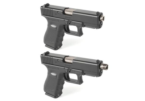 Nine Ball Tokyo Marui G19 ノンリコイル 2ウェイアウターバレル NEO - ガンメタル