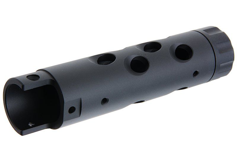 Narcos Airsoft Action Army AAP01 GBB エアソフト フロントバレルキット (タイプ1、CNCアルミニウム / アルミ 6061) - ブラック