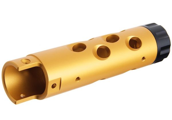 Narcos Airsoft Action Army AAP01 GBB エアソフト フロントバレルキット (タイプ1) (CNCアルミニウム / アルミ 6061) - 金(きん)