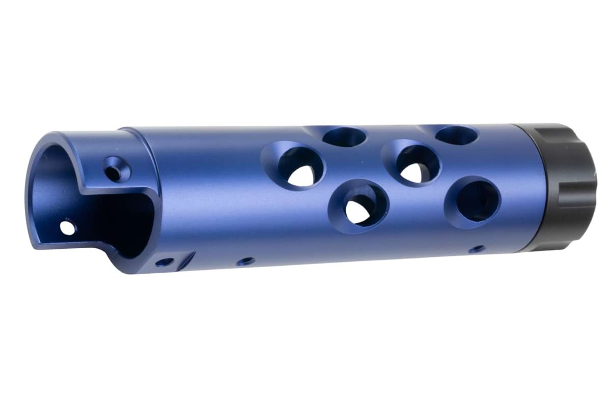 Narcos Airsoft Action Army AAP01 GBB エアソフト フロントバレルキット (タイプ1) (CNCアルミニウム / アルミ 6061) - ブルー