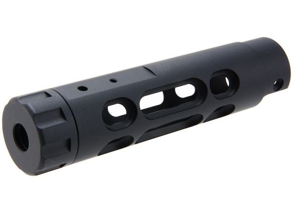 Narcos Airsoft Action Army AAP01 GBB エアソフト フロントバレルキット (タイプ2) (CNCアルミニウム / アルミ 6061) - ブラック