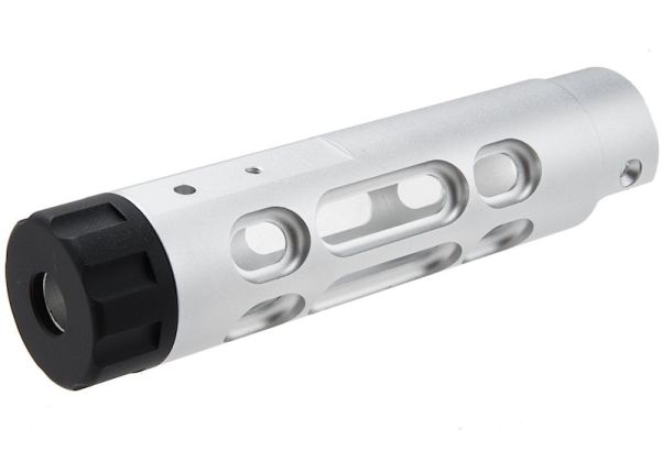 Narcos Airsoft Action Army AAP01 GBB エアソフト フロントバレルキット (タイプ2) (CNCアルミニウム / アルミ 6061) - 銀(ぎん)