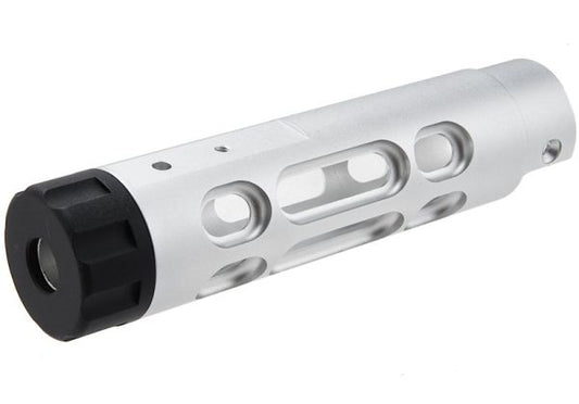 Narcos Airsoft Action Army AAP01 GBB エアソフト フロントバレルキット (タイプ2) (CNCアルミニウム / アルミ 6061) - 銀(ぎん)