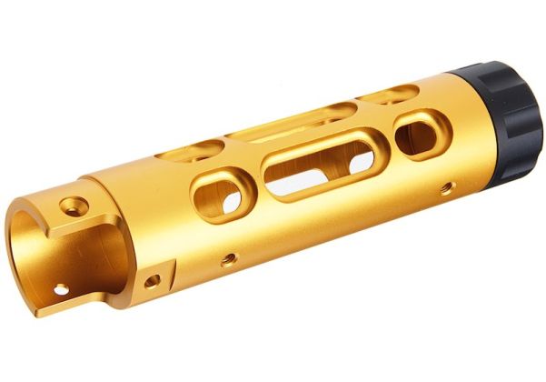 Narcos Airsoft Action Army AAP01 GBB エアソフト フロントバレルキット (タイプ2) (CNCアルミニウム / アルミ 6061) - 金(きん)