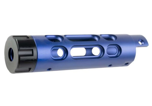 Narcos Airsoft Action Army AAP01 GBB エアソフト フロントバレルキット (タイプ2) (CNCアルミニウム / アルミ 6061) - ブルー