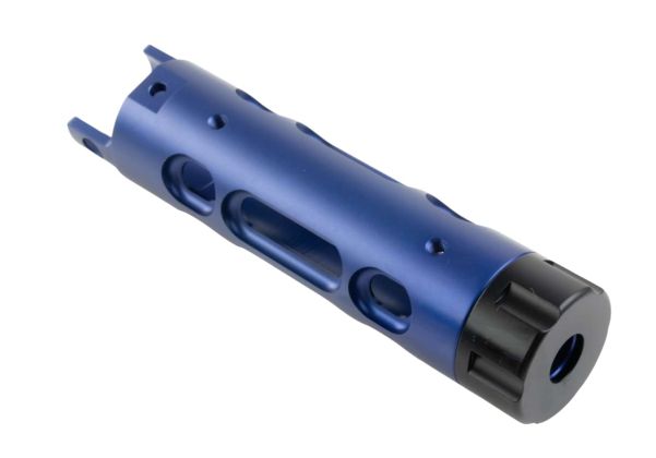 Narcos Airsoft Action Army AAP01 GBB エアソフト フロントバレルキット (タイプ2) (CNCアルミニウム / アルミ 6061) - ブルー