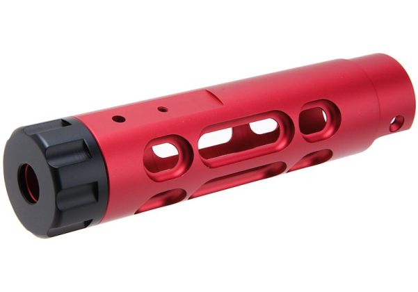 Narcos Airsoft Action Army AAP01 GBB エアソフト フロントバレルキット (タイプ2) (CNCアルミニウム / アルミ 6061) - 赤