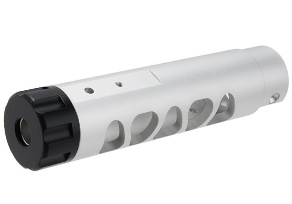 Narcos Airsoft Action Army AAP01 GBB エアソフト フロントバレルキット (タイプ3) (CNCアルミニウム / アルミ 6061) - 銀(ぎん)