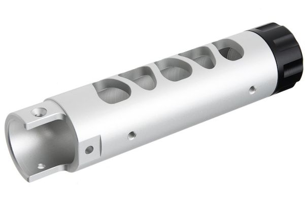 Narcos Airsoft Action Army AAP01 GBB エアソフト フロントバレルキット (タイプ3) (CNCアルミニウム / アルミ 6061) - 銀(ぎん)