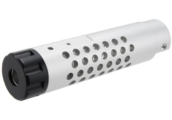 Narcos Airsoft Action Army AAP01 GBB エアソフト フロントバレルキット (タイプ4) (CNCアルミニウム / アルミ 6061) - 銀(ぎん)