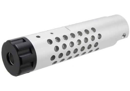 Narcos Airsoft Action Army AAP01 GBB エアソフト フロントバレルキット (タイプ4) (CNCアルミニウム / アルミ 6061) - 銀(ぎん)