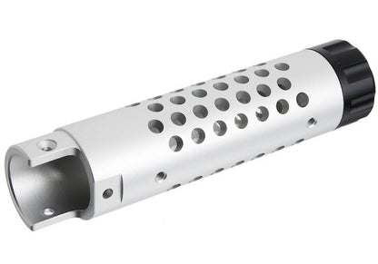 Narcos Airsoft Action Army AAP01 GBB エアソフト フロントバレルキット (タイプ4) (CNCアルミニウム / アルミ 6061) - 銀(ぎん)