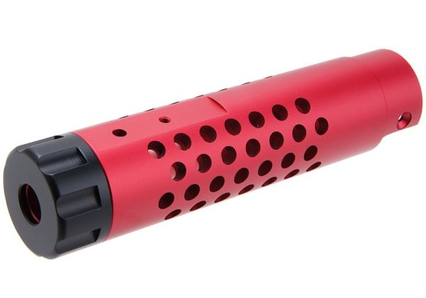 Narcos Airsoft Action Army AAP01 GBB エアソフト フロントバレルキット (タイプ4) (CNCアルミニウム / アルミ 6061) - 赤