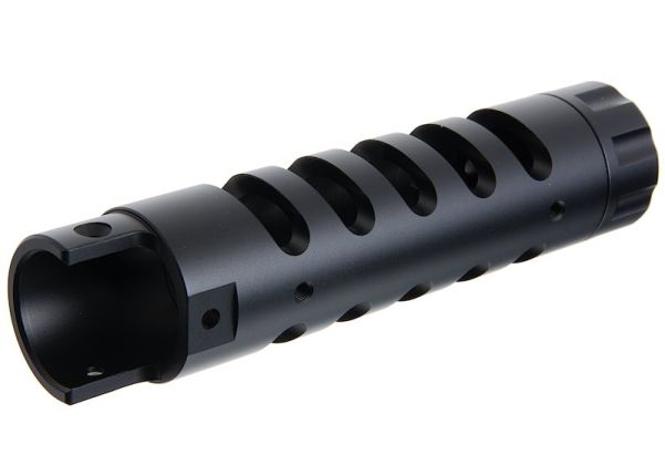 Narcos Airsoft Action Army AAP01 GBB エアソフト フロントバレルキット (タイプ5) (CNCアルミニウム / アルミ 6061) - ブラック