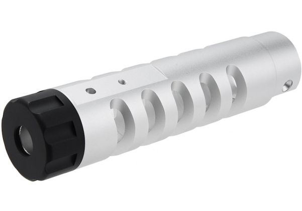 Narcos Airsoft Action Army AAP01 GBB エアソフト フロントバレルキット (タイプ5) (CNCアルミニウム / アルミ 6061) - 銀(ぎん)