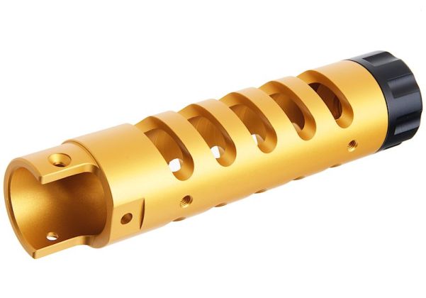 Narcos Airsoft Action Army AAP01 GBB エアソフト フロントバレルキット (タイプ5) (CNCアルミニウム / アルミ 6061) - 金(きん)