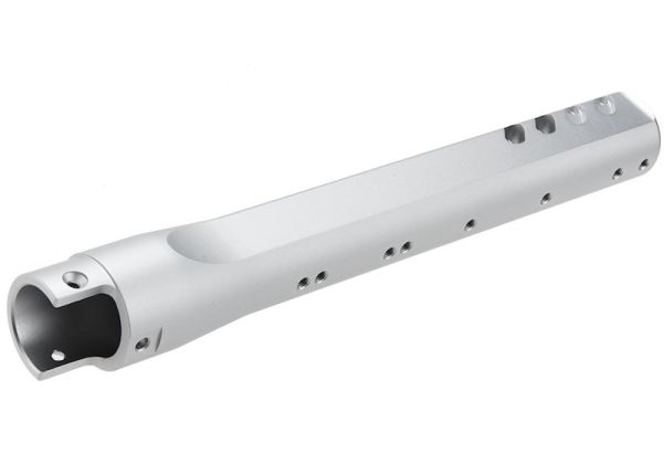 Narcos Airsoft Action Army AAP01 GBB エアソフト フロントハンターバレルキット (CNCアルミニウム / アルミ 6061) - 銀(ぎん)