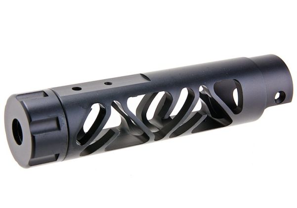 Narcos Airsoft Action Army AAP01 フロントバレルキット (タイプ6) (CNCアルミニウム / アルミ 6061) - ブラック