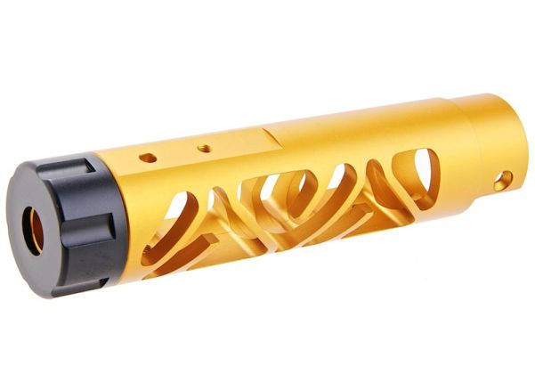 Narcos Airsoft Action Army AAP01 フロントバレルキット (タイプ6) (CNCアルミニウム / アルミ 6061) - 金(きん)