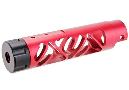Narcos Airsoft Action Army AAP01 フロントバレルキット (タイプ6) (CNCアルミニウム / アルミ 6061) - 赤