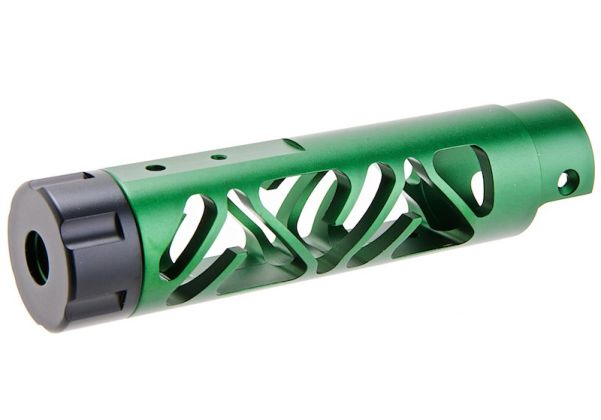 Narcos Airsoft Action Army AAP01 フロントバレルキット (タイプ6) (CNCアルミニウム / アルミ 6061) - グリーン