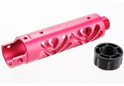 Narcos Airsoft Action Army AAP01 フロントバレルキット (タイプ6) (CNCアルミニウム / アルミ 6061) - ピンク