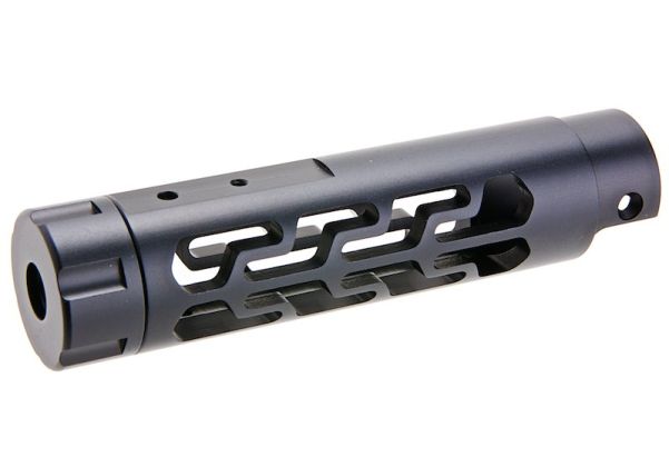 Narcos Airsoft Action Army AAP01 フロントバレルキット (タイプ7) (CNCアルミニウム / アルミ 6061) - ブラック