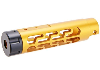 Narcos Airsoft Action Army AAP01 フロントバレルキット (タイプ7) (CNCアルミニウム / アルミ 6061) - 金(きん)