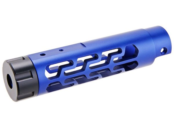 Narcos Airsoft Action Army AAP01 フロントバレルキット (タイプ7) (CNCアルミニウム / アルミ 6061) - ブルー