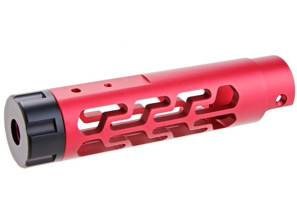 Narcos Airsoft Action Army AAP01 フロントバレルキット (タイプ7) (CNCアルミニウム / アルミ 6061) - 赤