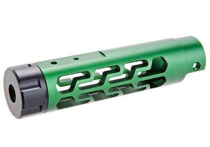 Narcos Airsoft Action Army AAP01 フロントバレルキット (タイプ7) (CNCアルミニウム / アルミ 6061) - グリーン