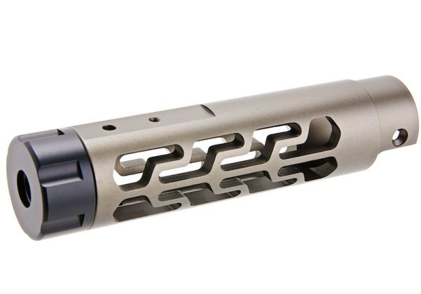 Narcos Airsoft Action Army AAP01 フロントバレルキット (タイプ7) (CNCアルミニウム / アルミ 6061) - チタングレー